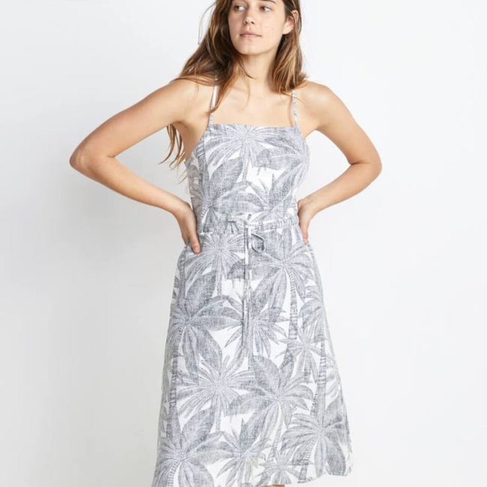 Marine Layer Lily Dress in Geo Palm Print